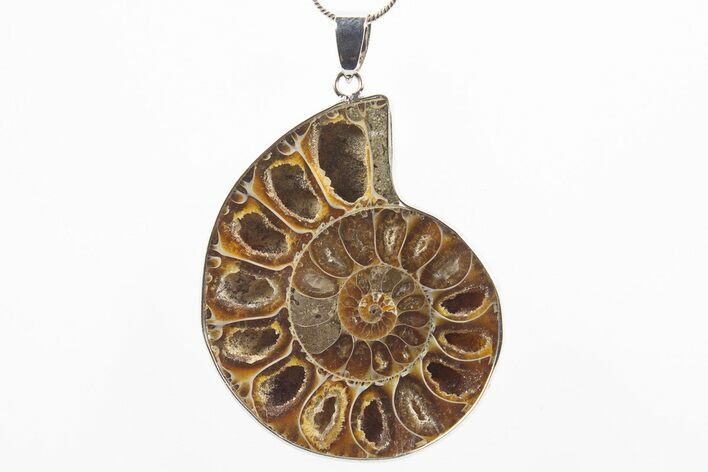 Fossil Ammonite Pendant - Million Years Old #306477